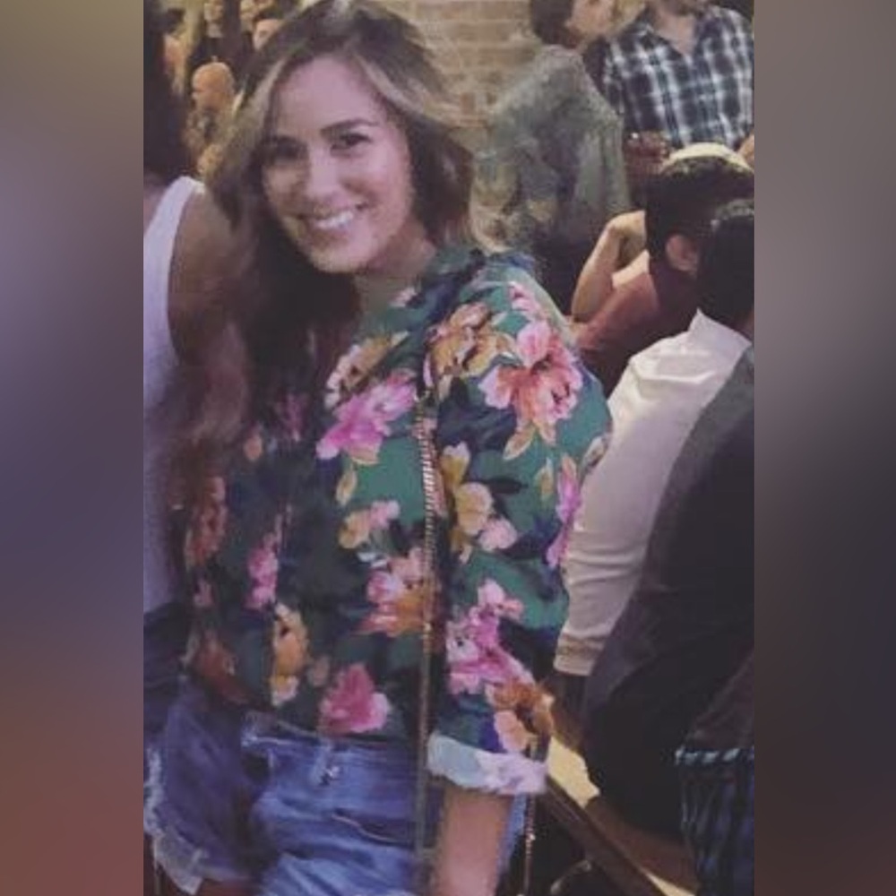 Floral button up shirt